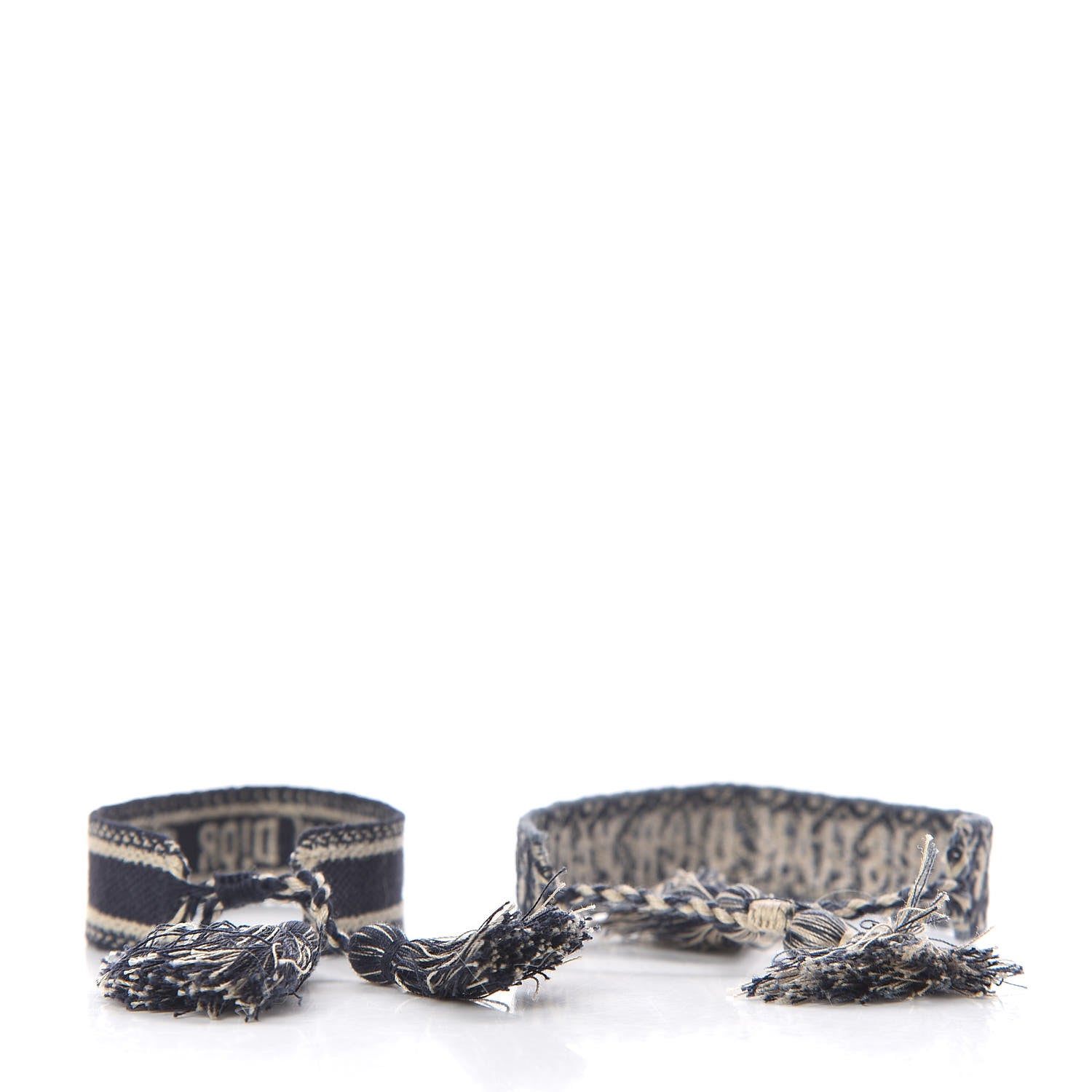 Christian Dior Woven Cotton J'Adior Friendship Bracelet Set Navy 3 of 4