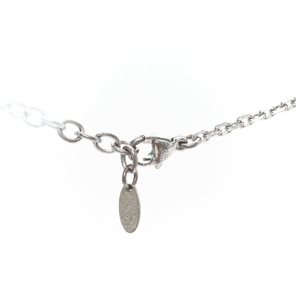 Chanel Crystal CC Necklace Silver 4 of 4