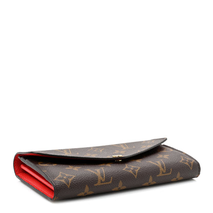 Louis Vuitton Monogram Sarah Wallet NM Coquelicot 4 of 10