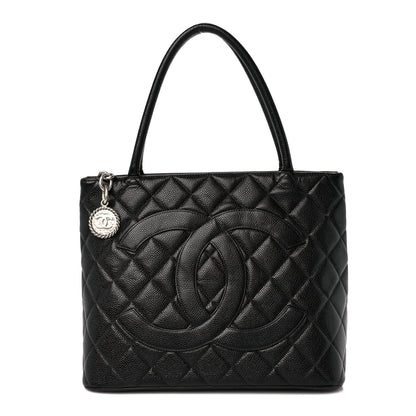 Chanel Caviar Quilted Medallion Tote Black 1 of 10