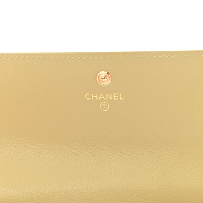 Chanel Lambskin Quilted Chanel 19 Flap Wallet Light Green 6 of 11