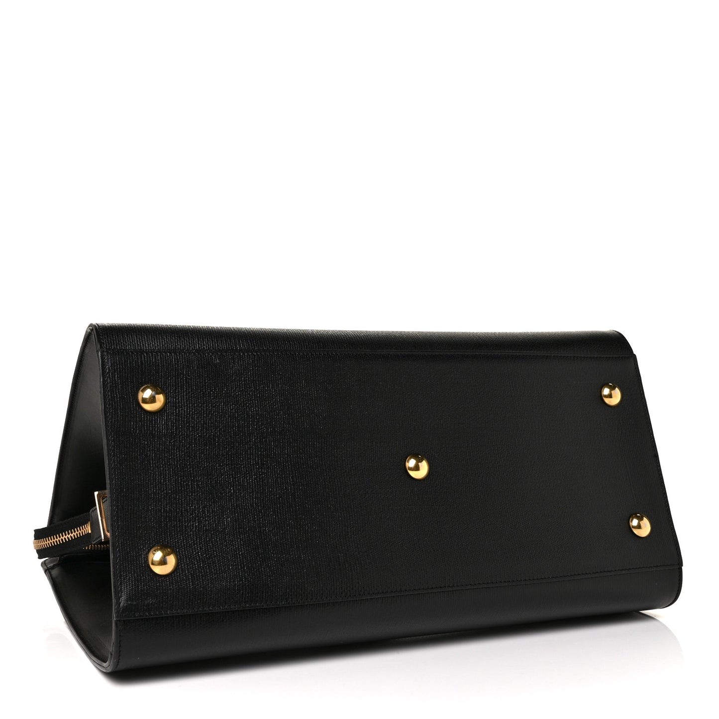 Textured Calfskin Medium Classic Y Cabas Black