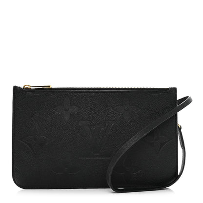 Louis Vuitton Empreinte Monogram Giant Neverfull MM Pochette Black 1 of 10