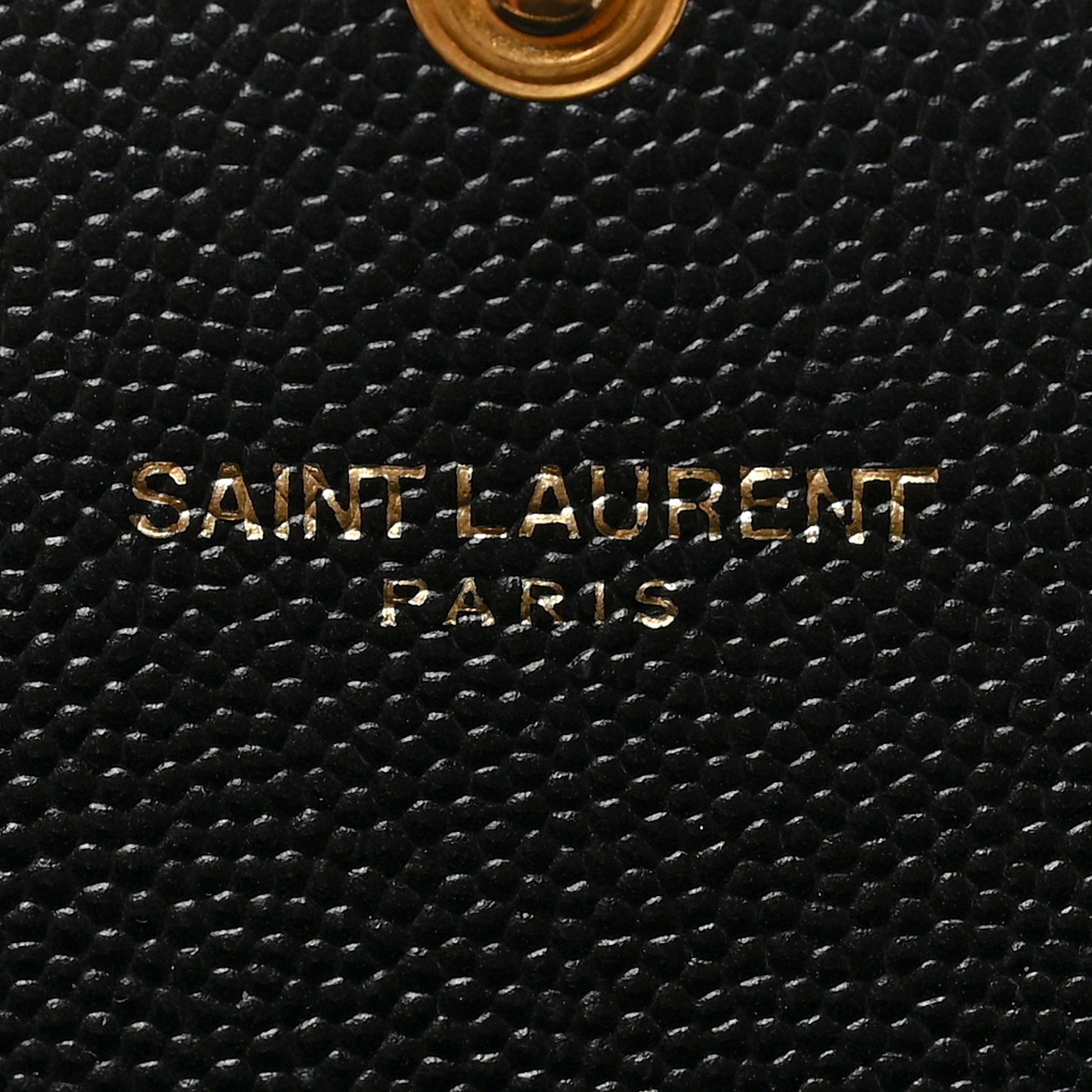 Grain De Poudre Matelasse Chevron Monogram Flap Wallet Black
