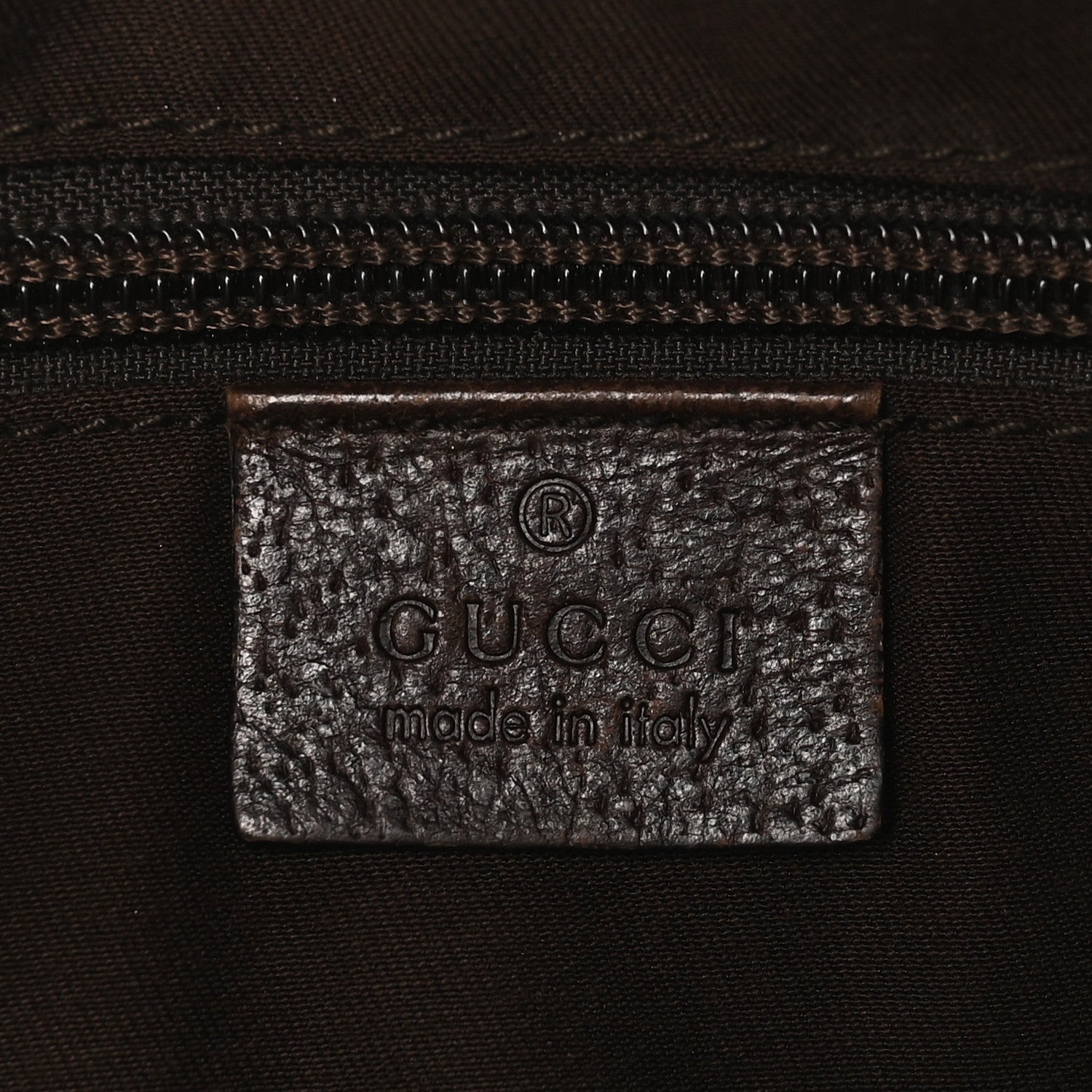 Gucci Monogram Web Medium Half Moon Hobo Dark Brown 6 of 9