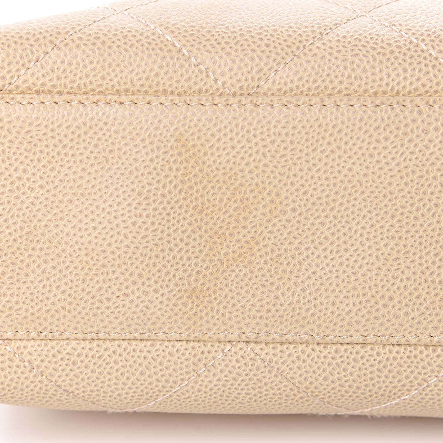 Caviar Quilted Bekko Shopper Tote Beige