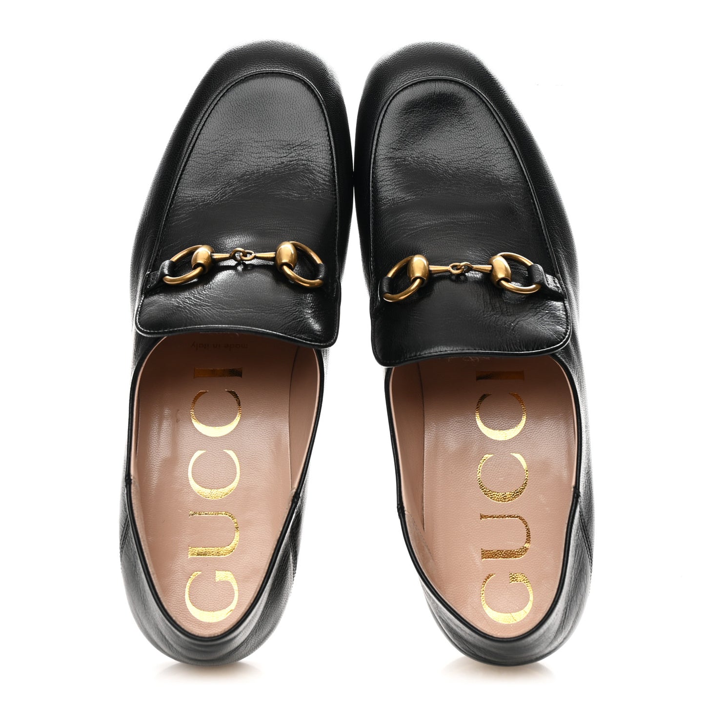 Goatskin Crystal Womens Horsebit Loafers 38 Black