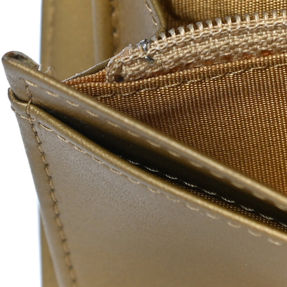 Chanel Metallic Aged Calfskin Quilted Boy Yen Wallet Gold 14 of 16