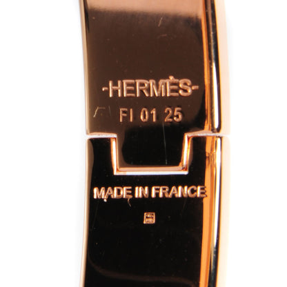 Hermes Enamel Narrow Clic Clac H Bracelet GM White 4 of 6