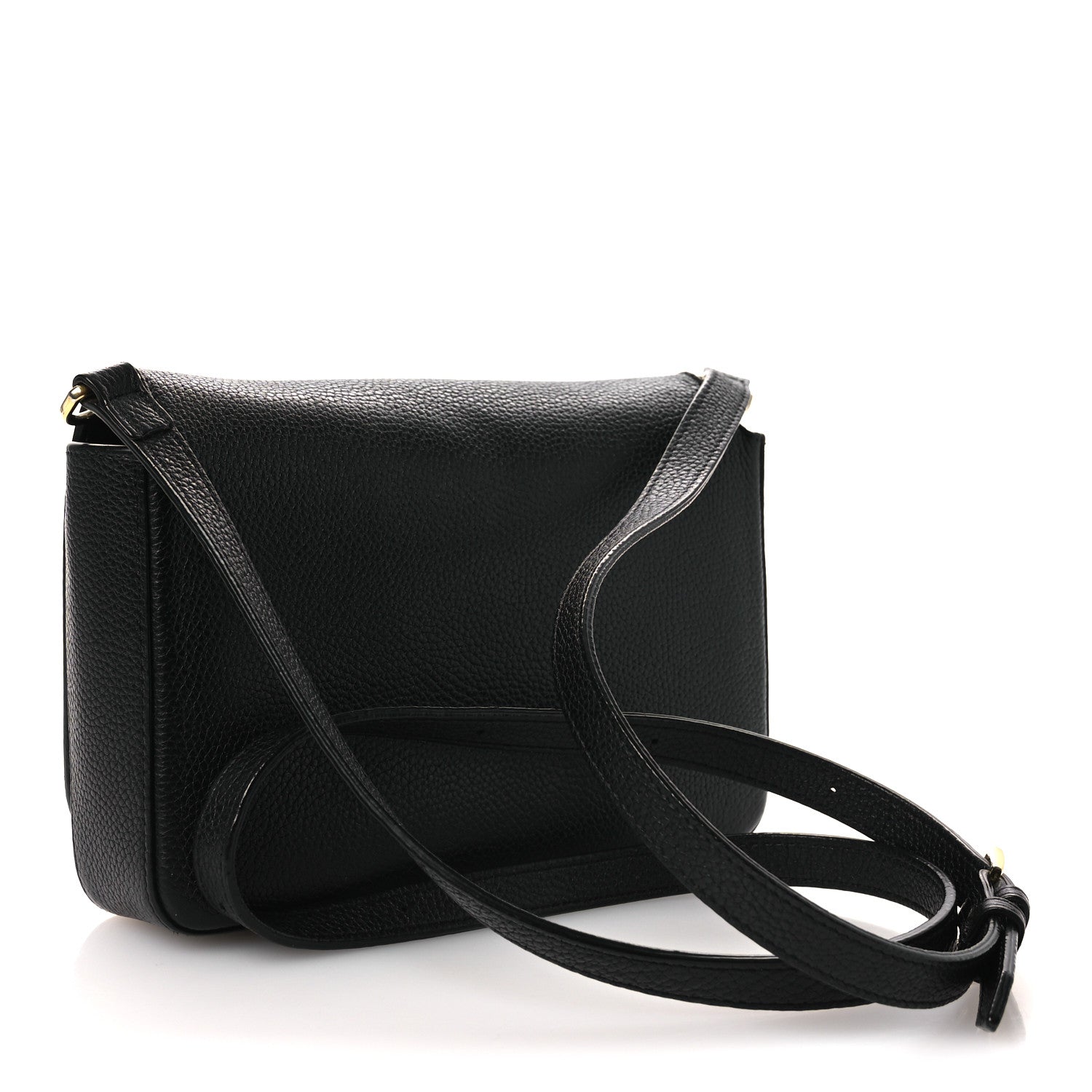 Burberry Grainy Calfskin Vintage Check Hampshire Crossbody Black 3 of 16