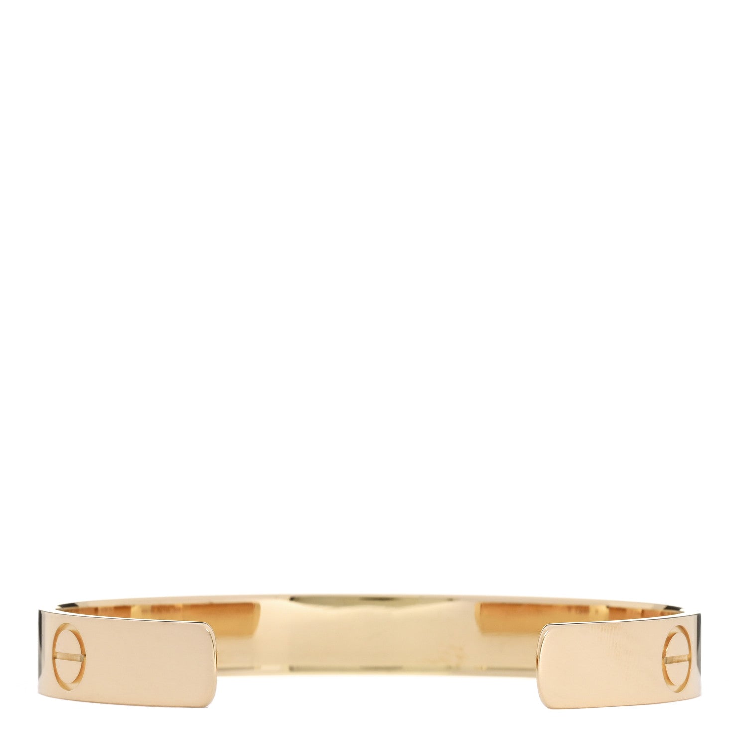 Cartier 18K Yellow Gold LOVE Cuff Wide Bracelet 20 2 of 5