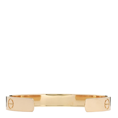 Cartier 18K Yellow Gold LOVE Cuff Wide Bracelet 20 2 of 5