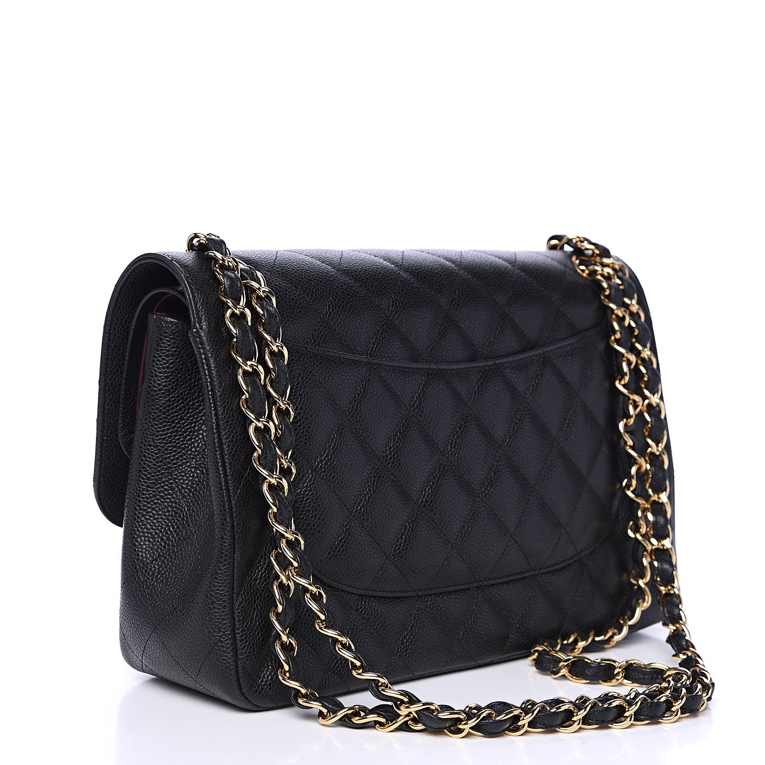 Chanel Caviar Quilted Jumbo Double Flap Black 2 of 13