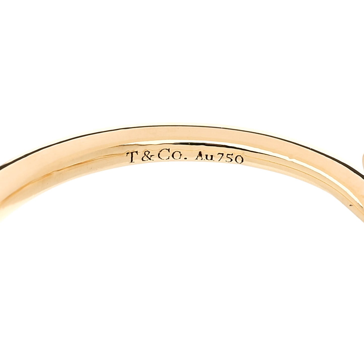 18K Yellow Gold Mini Paloma's Graffiti Love Ring 54 7