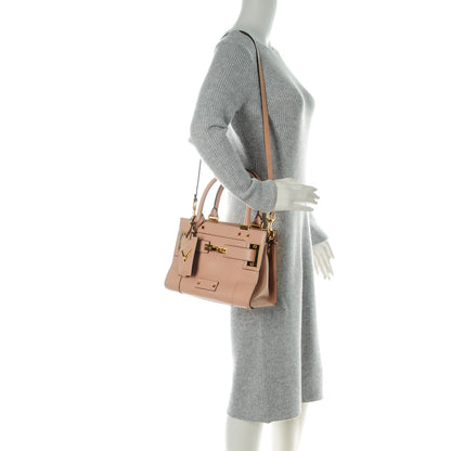 Valentino Garavani Vitello Small My Rockstud Double Handle Satchel Skin Sorbet 2 of 6