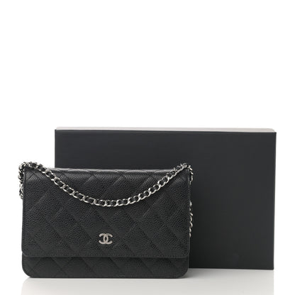 Chanel Caviar Quilted Wallet On Chain WOC Black 13 of 13