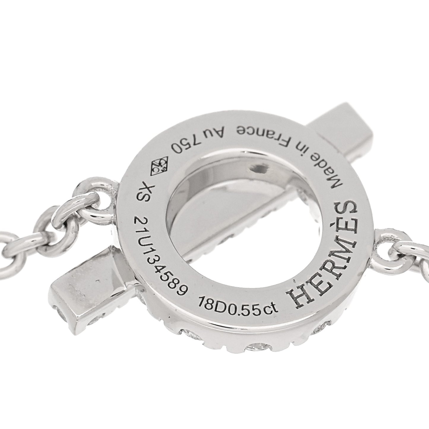 18K White Gold Diamond Finesse Bracelet XS