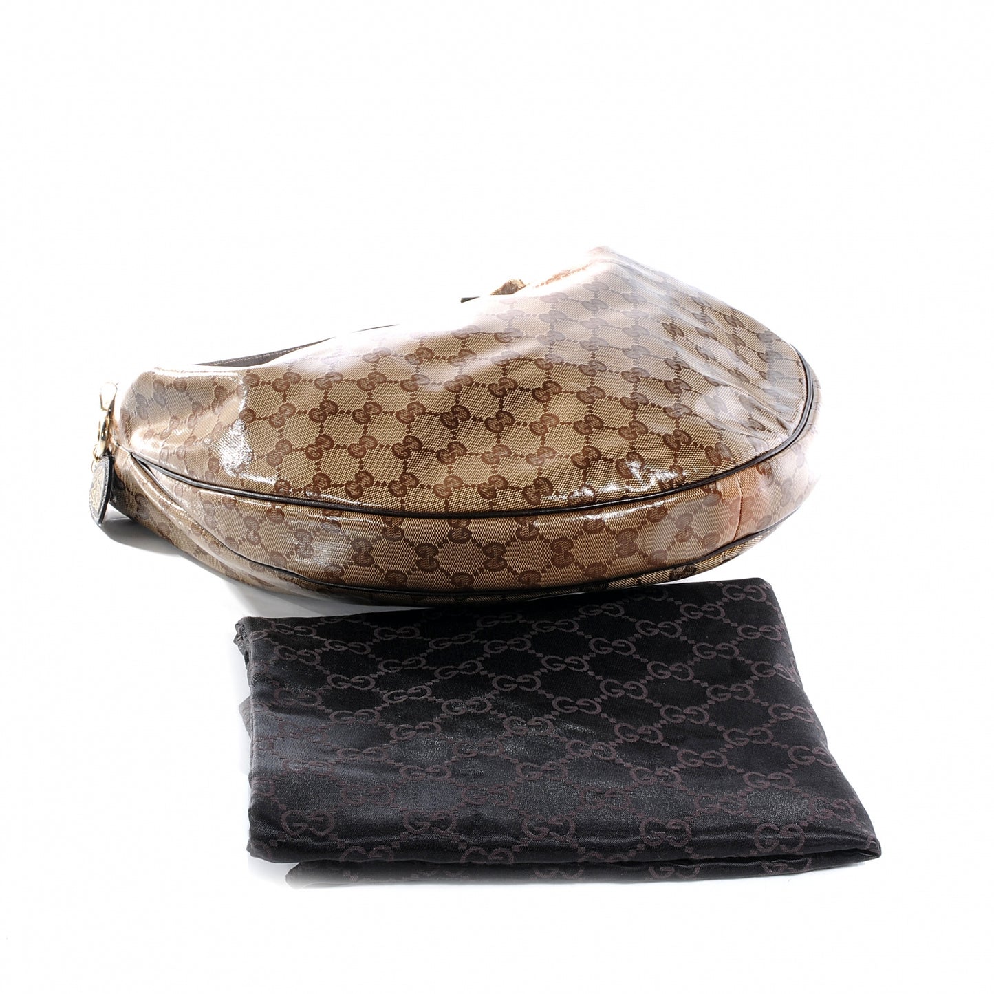 Crystal Monogram Duchessa Hobo Ebony