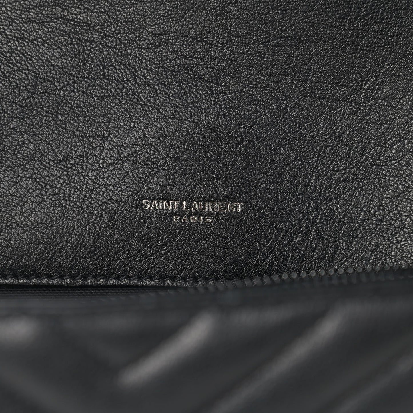 Sheepskin Matelasse Chevron Monogram Large College SatchelaSheepskin Matelasse Chevron Monogram Monochrome Large College Satchel Black