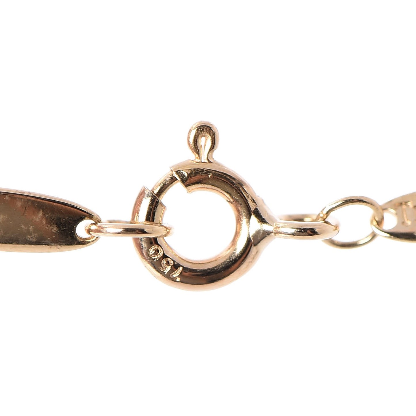 18K Yellow Gold 11mm Elsa Peretti Bean Pendant Necklace