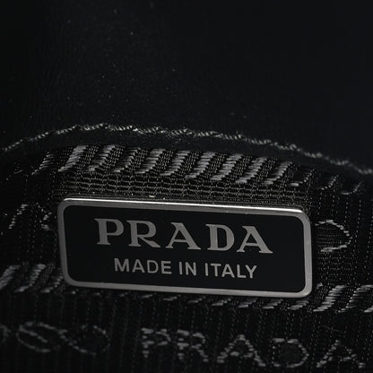 Prada Spazzolato Mini Cleo Flap Adjustable Strap Shoulder Bag Black 6 of 9