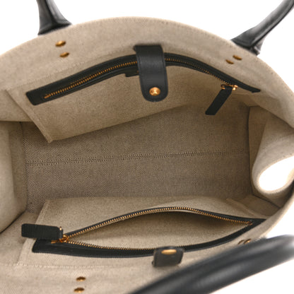 Versace Canvas Calfskin La Medusa Tote Bag Beige 5 of 9