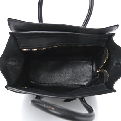 Celine Smooth Calfskin Nano Luggage Black 4 of 4