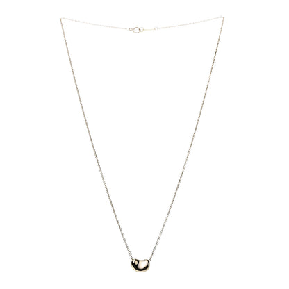 Tiffany 18K Yellow Gold 12mm Elsa Peretti Bean Pendant Necklace 3 of 7