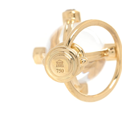 Temple St. Clair 18K Yellow Gold Diamond Rock Crystal XS Classic Amulet Pendant 3 of 3