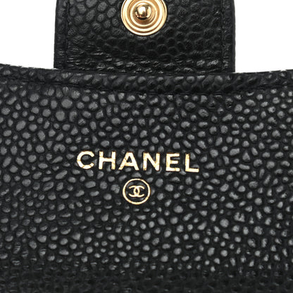 Chanel Caviar Quilted Flap Card Holder Wallet Black 6 of 7