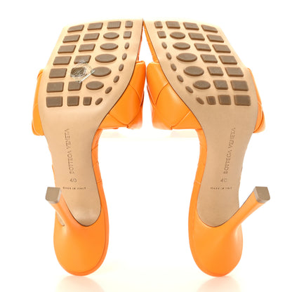 Bottega Veneta Nappa Maxi Intrecciato Lido Mule Sandals 40 Tangerine 5 of 8