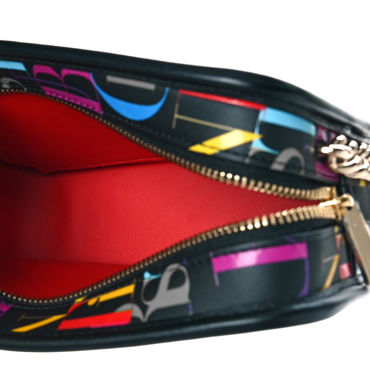 Calfskin Small Logo Radioloubi Multicolor