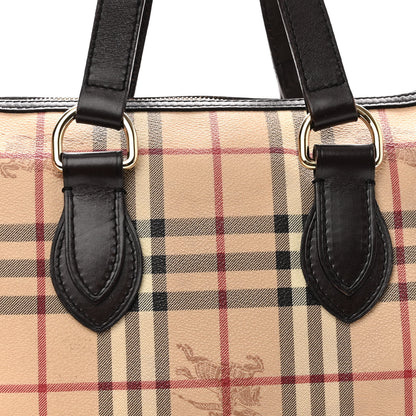 Burberry Haymarket Check Small Chester Bowling Bag Chocolate 8 of 12