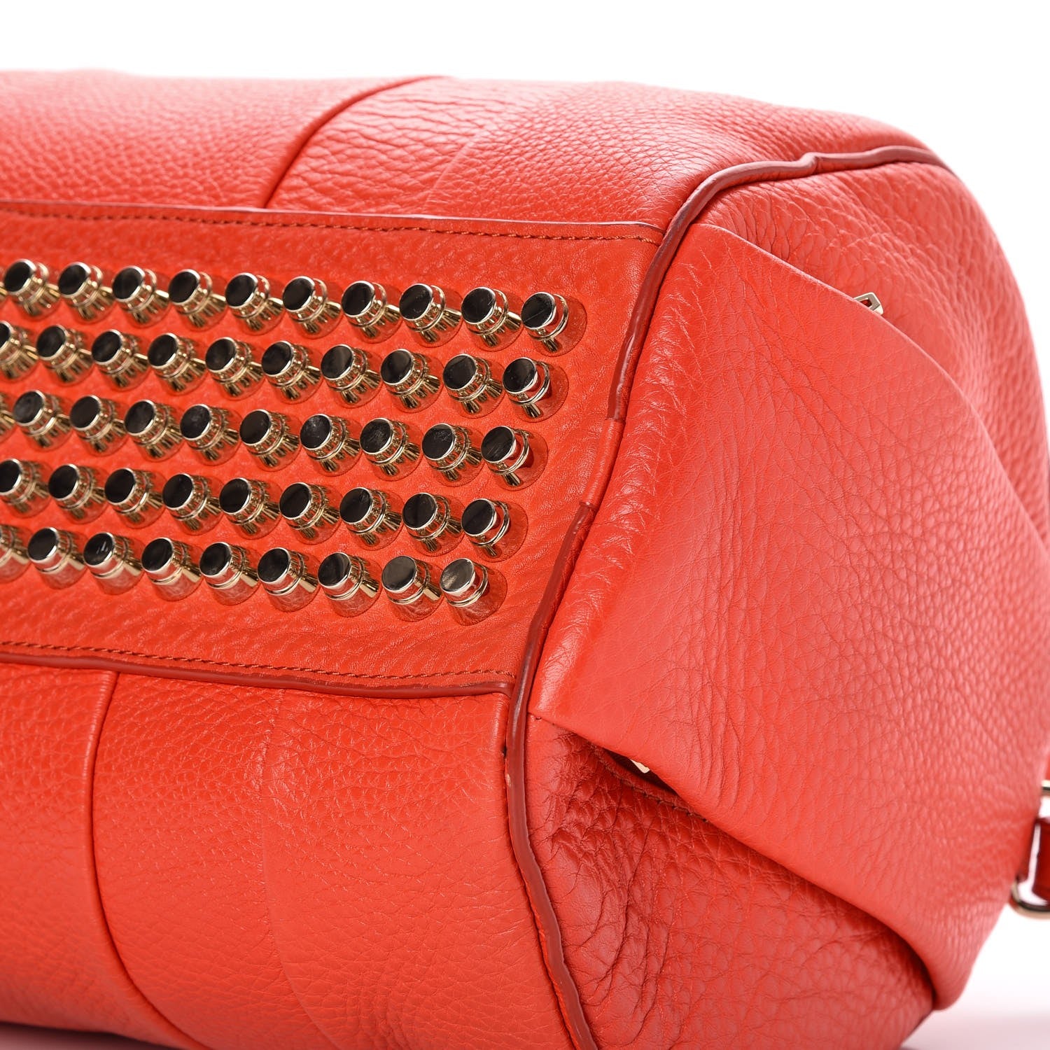 Alexander Wang Pebbled Lambskin Rocco Tangerine Pale Gold Hardware 15 of 15