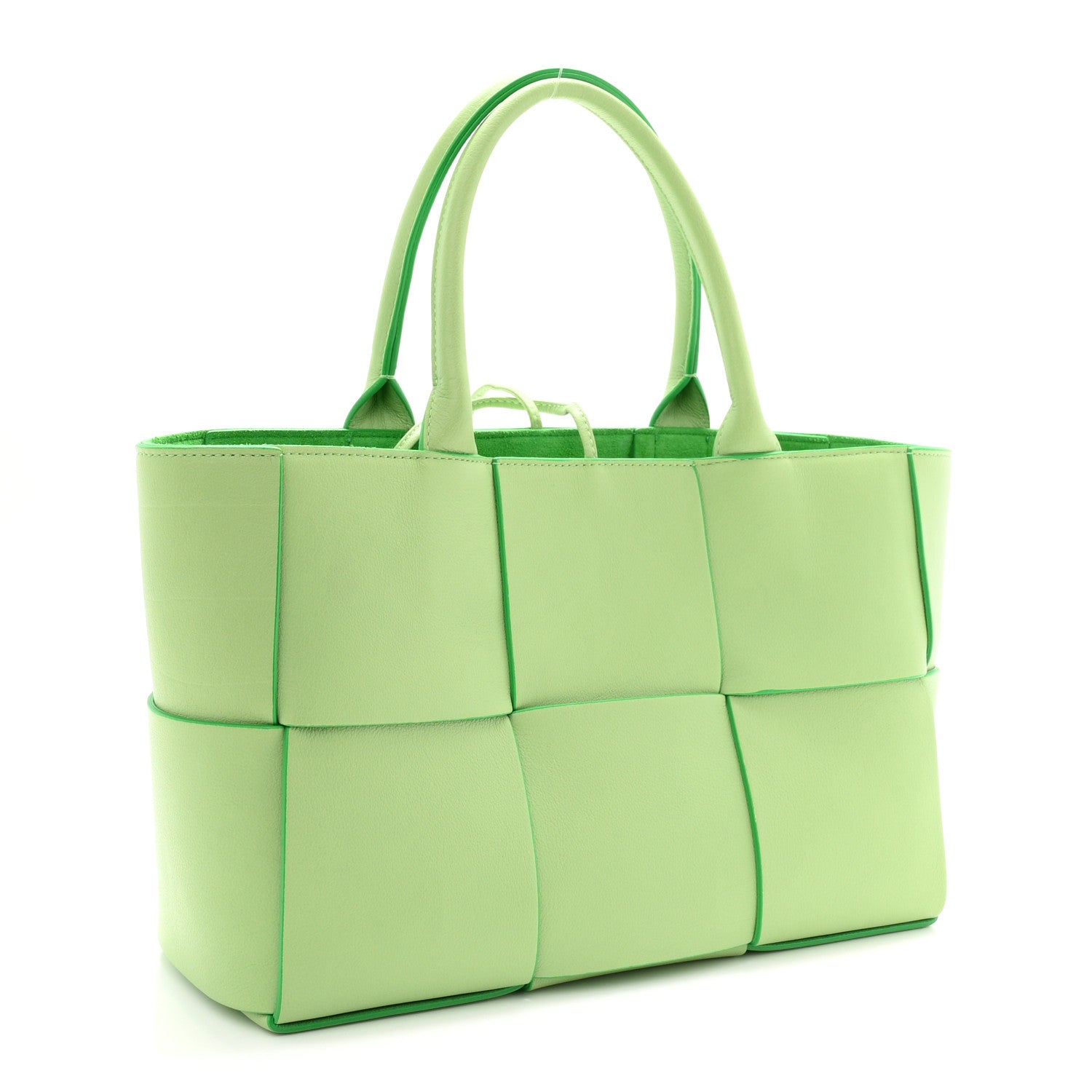 Bottega Veneta Grained Calfskin Intrecciato Small Arco Tote Pistachio Parakeet 4 of 10