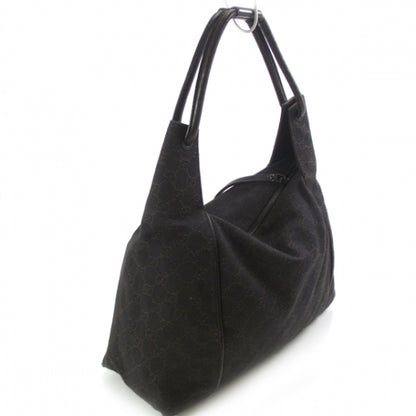 Gucci Canvas Monogram Shoulder Bag Brown 3 of 10