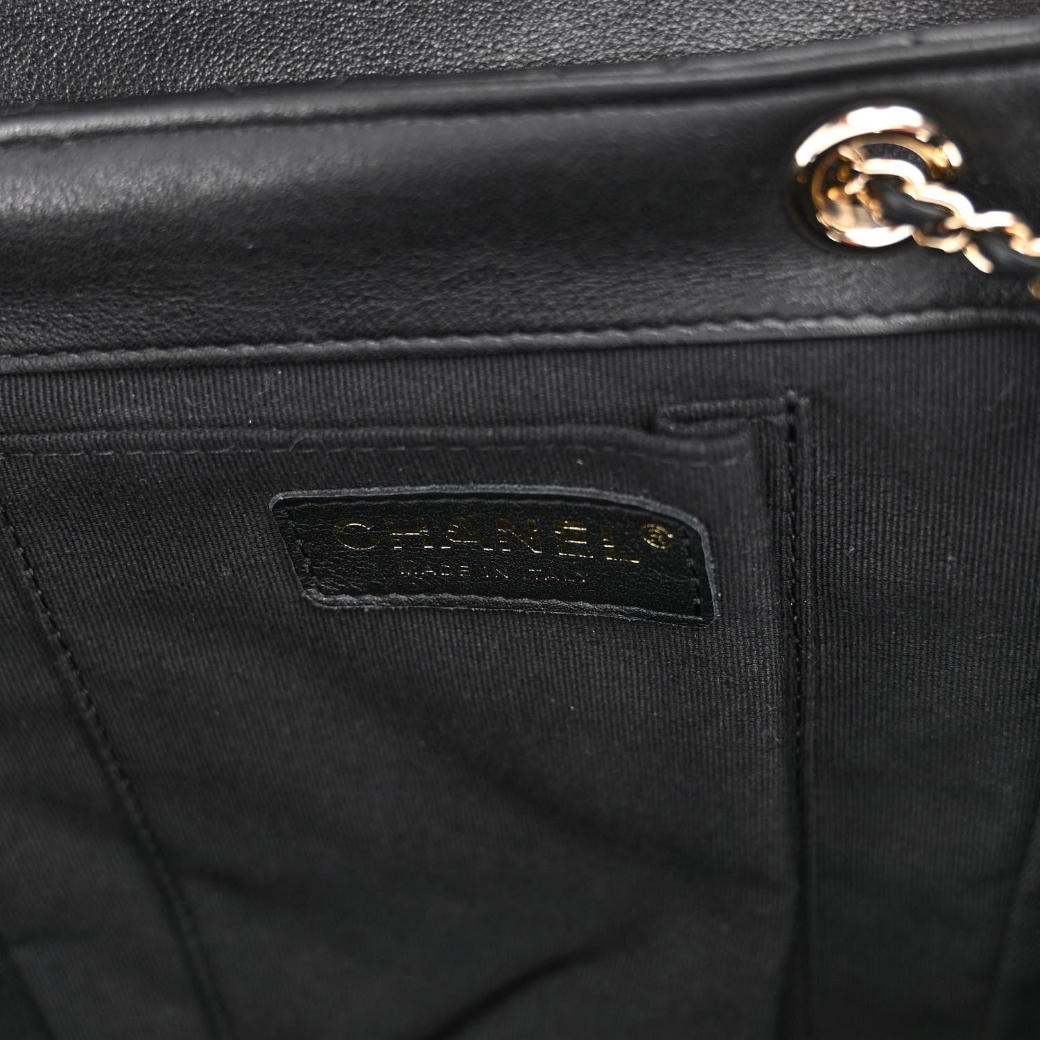 Chanel Lambskin Quilted Small Duma Drawstring Backpack Black 6 of 10