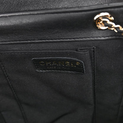 Chanel Lambskin Quilted Small Duma Drawstring Backpack Black 6 of 10