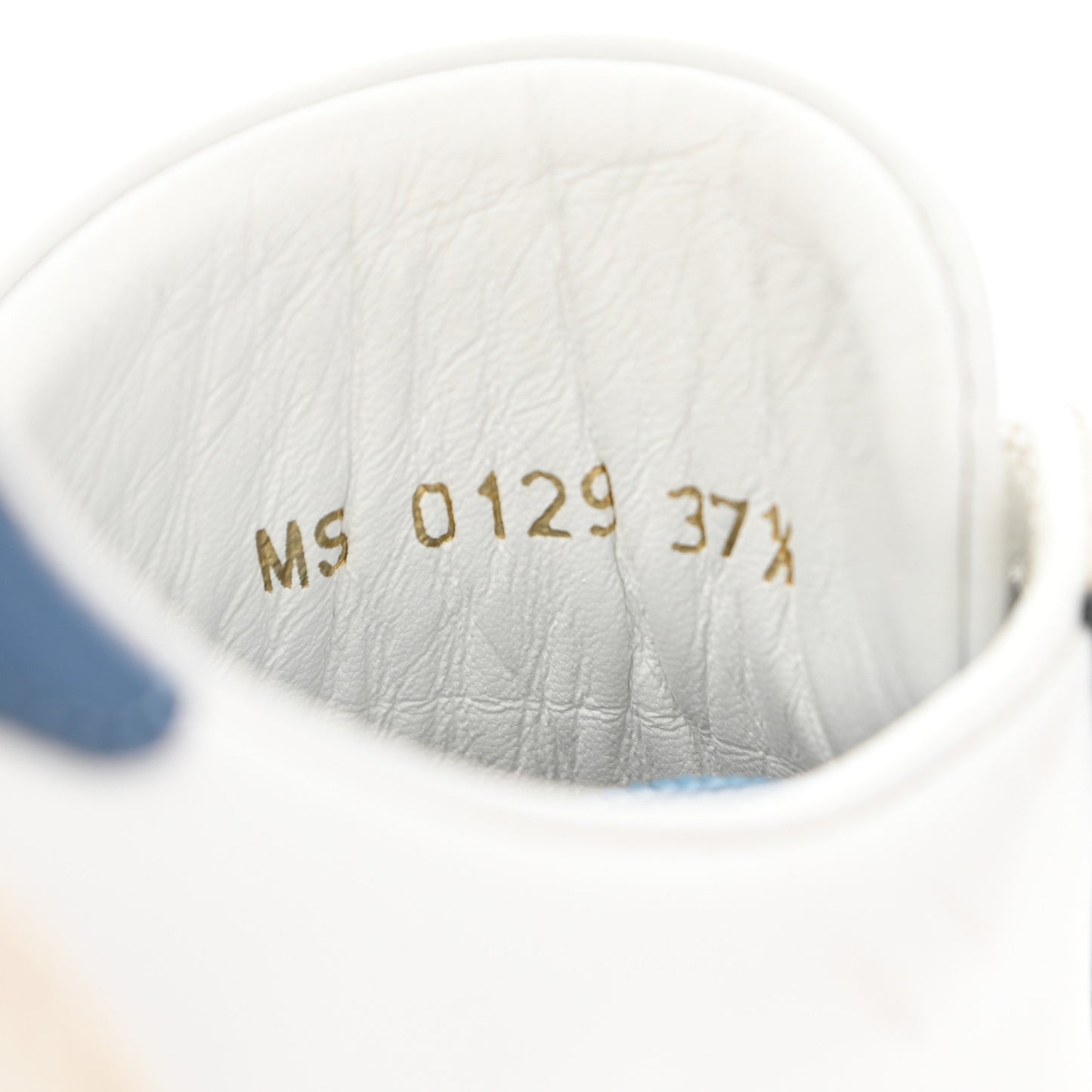 Calfskin Frontrow Sneakers 37.5 Blue