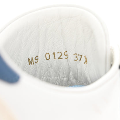 Louis Vuitton Calfskin Frontrow Sneakers 37.5 Blue 8 of 17