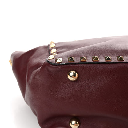Valentino Garavani Vitello Small Rockstud Tote Rubin 12 of 14
