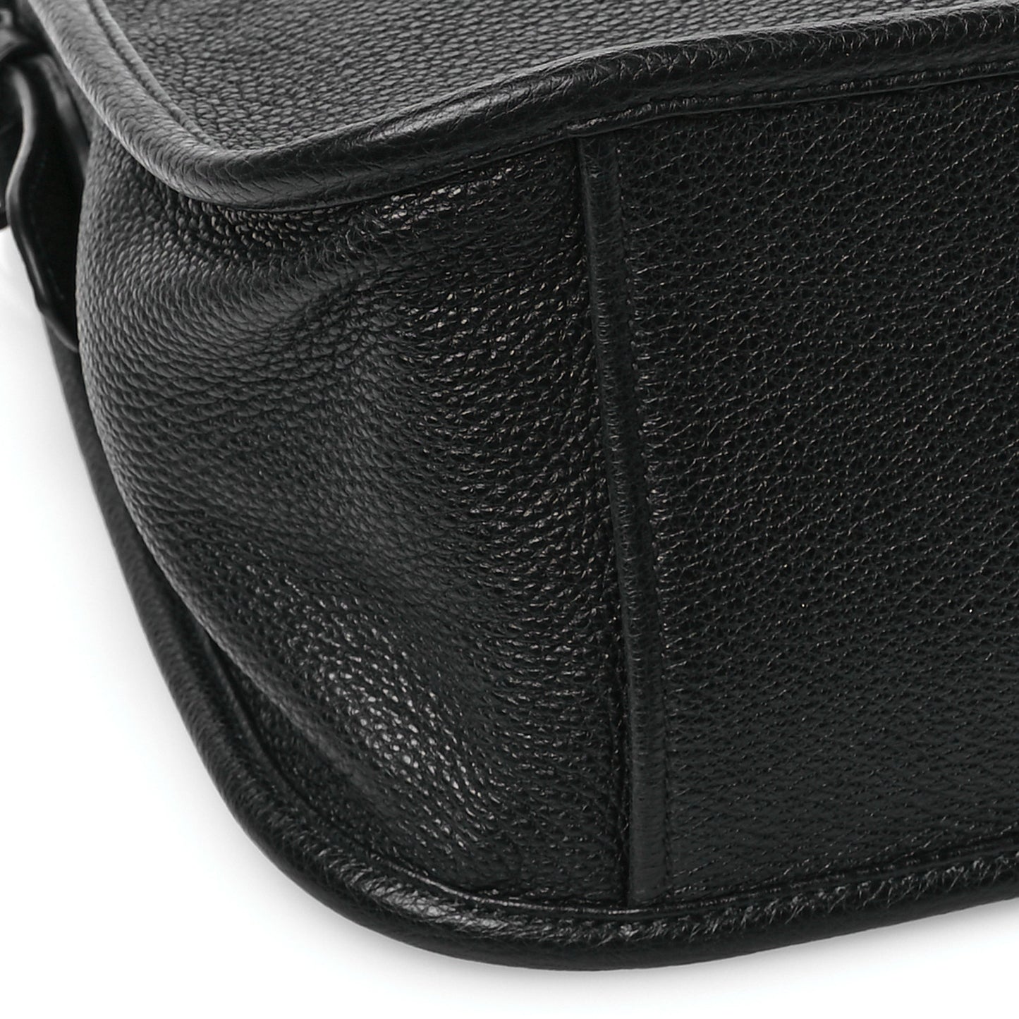 Vitello Daino Soft Hobo Messenger Bag Black