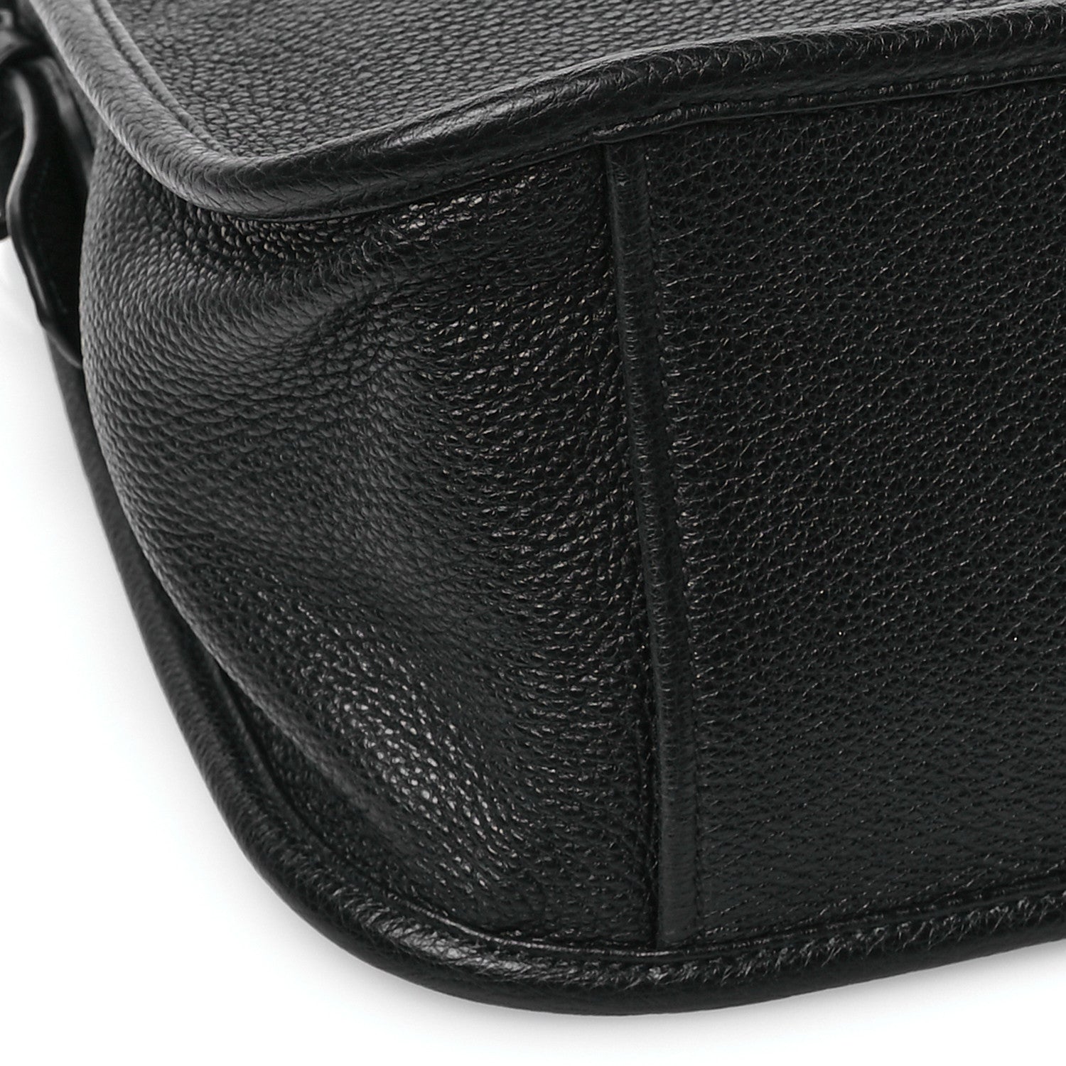 Prada Vitello Daino Soft Hobo Messenger Bag Black 9 of 10