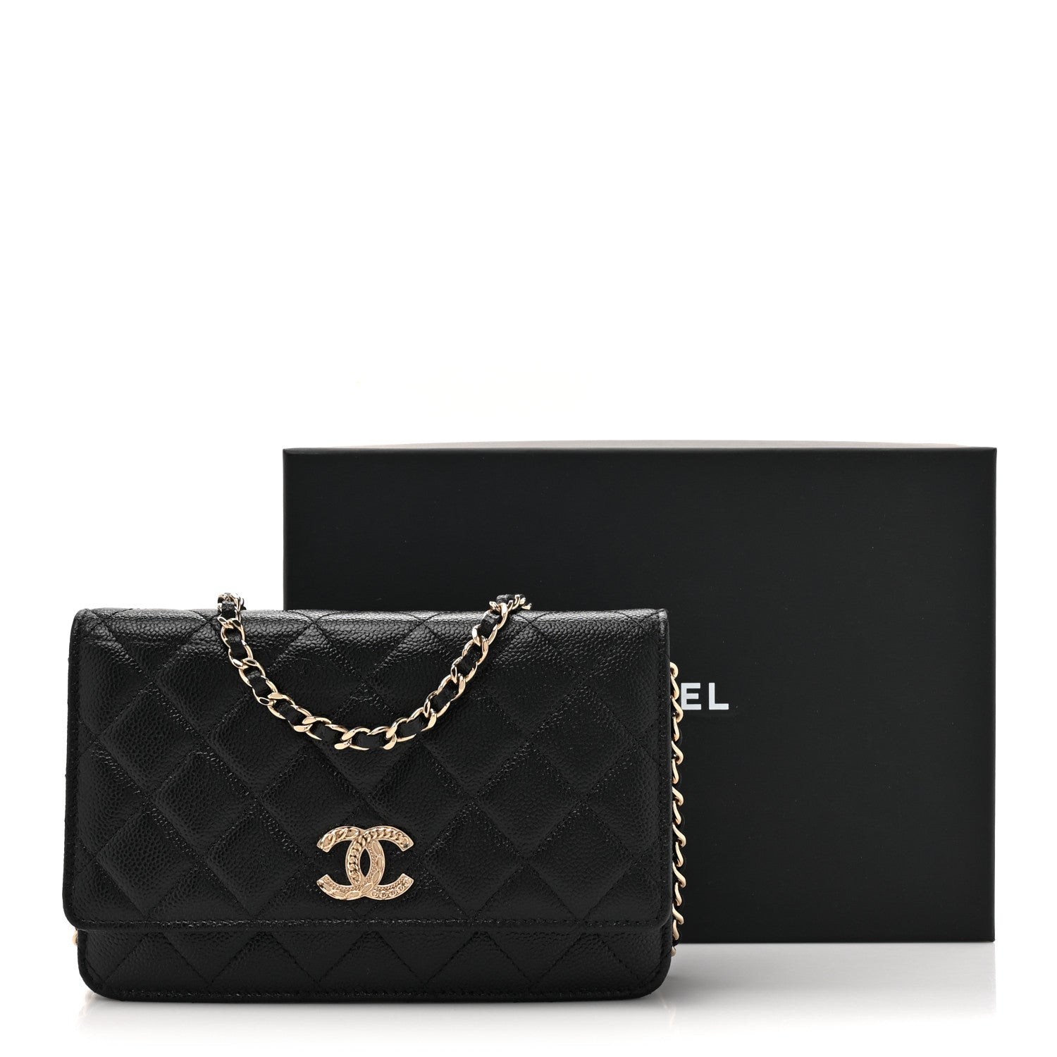 Chanel Caviar Quilted Multi Chain Wallet On Chain WOC Black 12 of 12