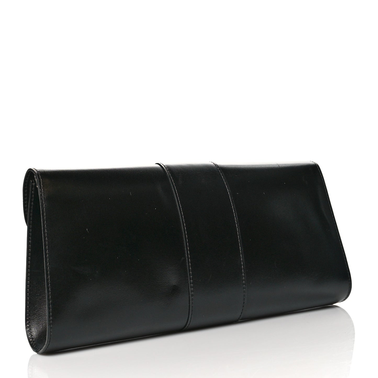 Box Calfskin Brillant Clutch Black