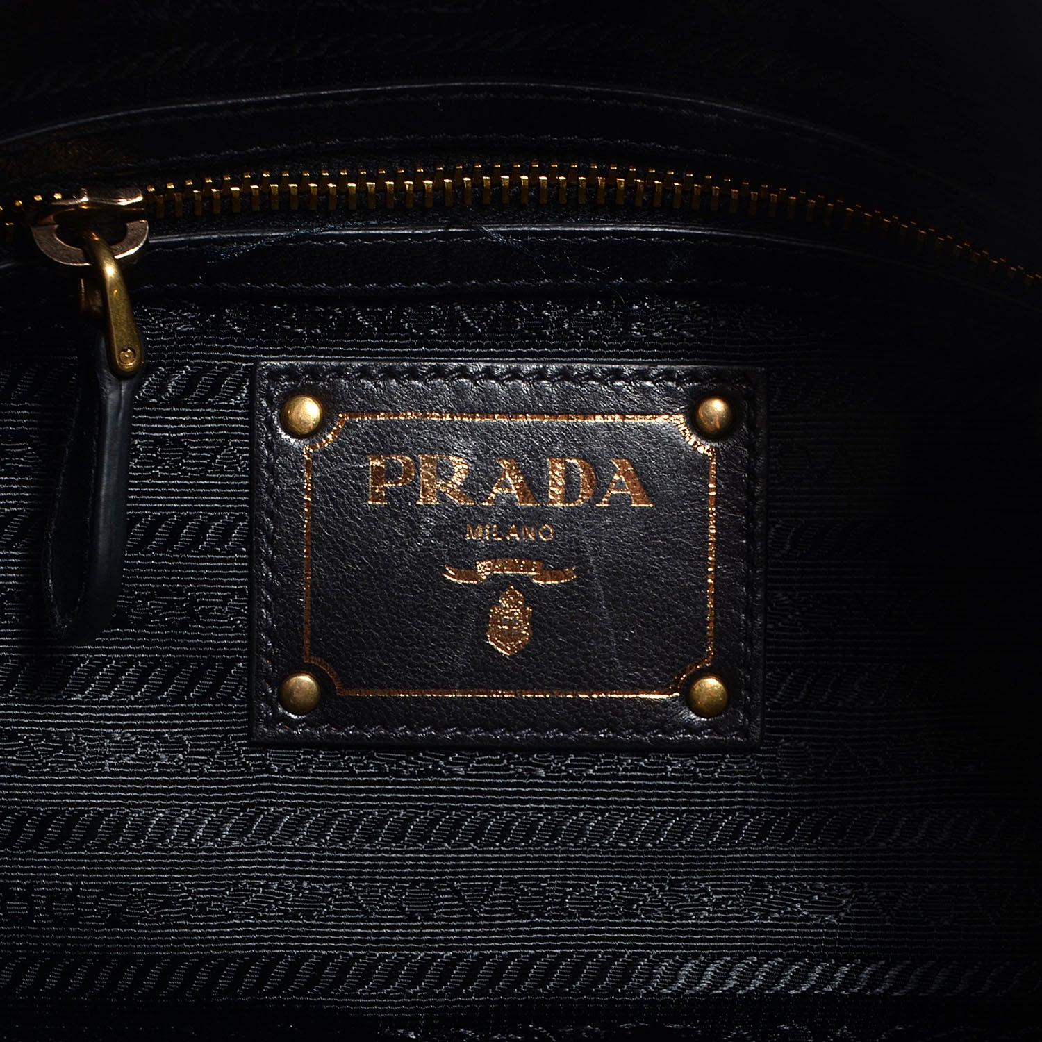 Prada Tessuto Nylon Nappa Shoulder Bag Nero Black 6 of 10