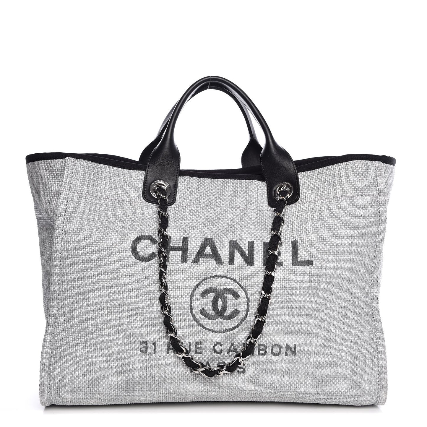 Canvas Large Deauville Tote Grey