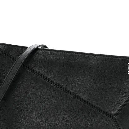 Loewe Calfskin Puzzle Pouch Black 7 of 11