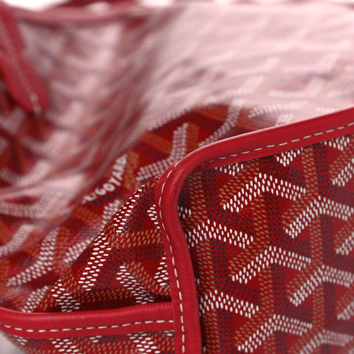 Goyard Goyardine Reversible Mini Anjou Red 7 of 9
