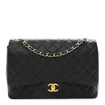 Chanel Caviar Quilted Maxi Double Flap Black 2 of 27